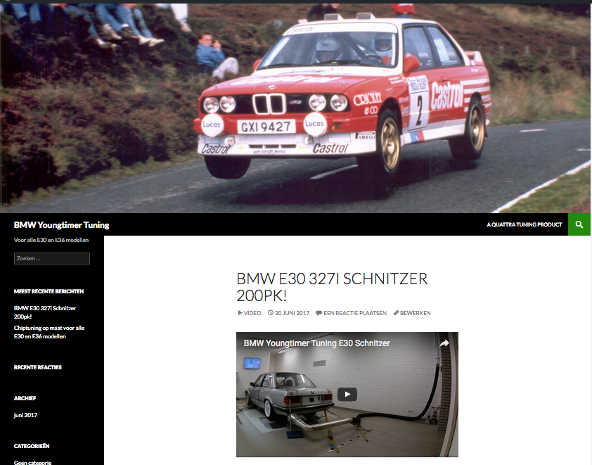 BMW E30 327i Schnitzer 200pk